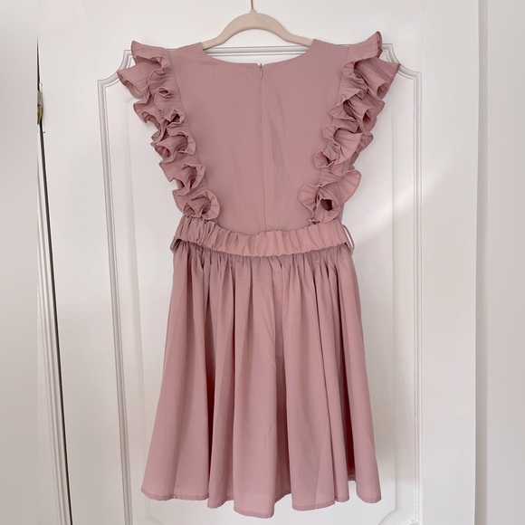Blush Ruffled Dress - Picture 3 of 8